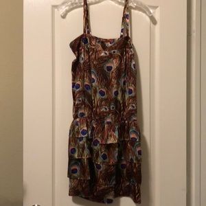 Beautiful peacock print top/tunic